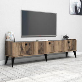 Hanah Home Lidya Soporte para TV Nogal y Mármol